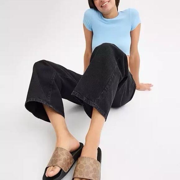 NEW Coach Women's Udele Signature Canvas Sport Slide Tan CY243 US 7 - Picture 8 of 8